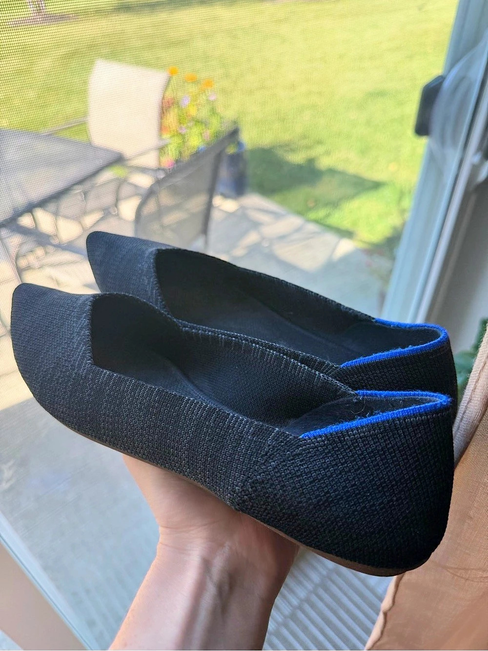 Rothy's The Point Pointed-Toe Flats in Black